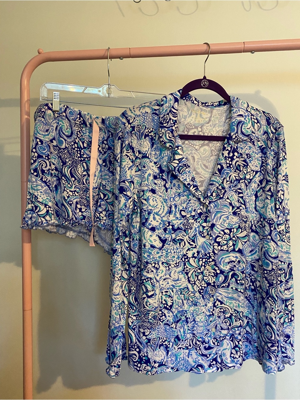 Lilly Pulitzer Pajama Set 60 Animals Print